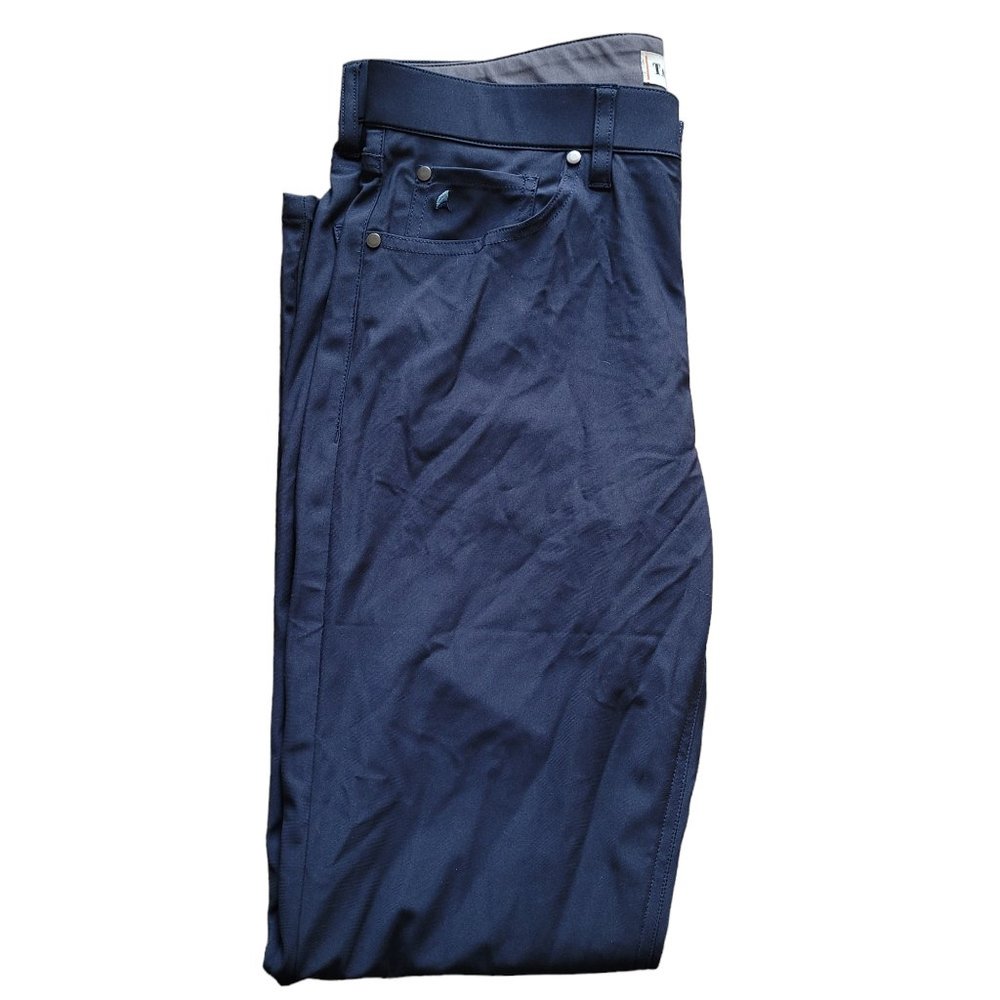 Tailor Vintage Men's 32x30 Performance Tech Pants Navy Canaan Slim Fit $108 - Picture 11 of 12